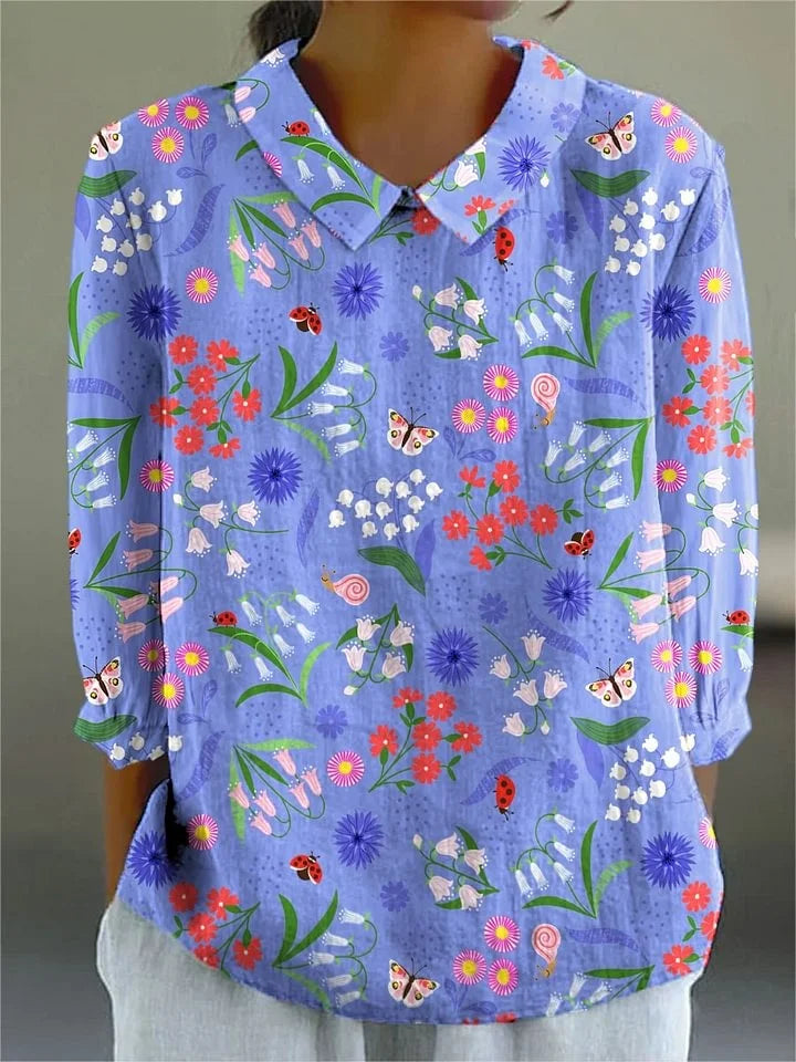 VIOLETTA – VINTAGE COLORFUL BLOUSE