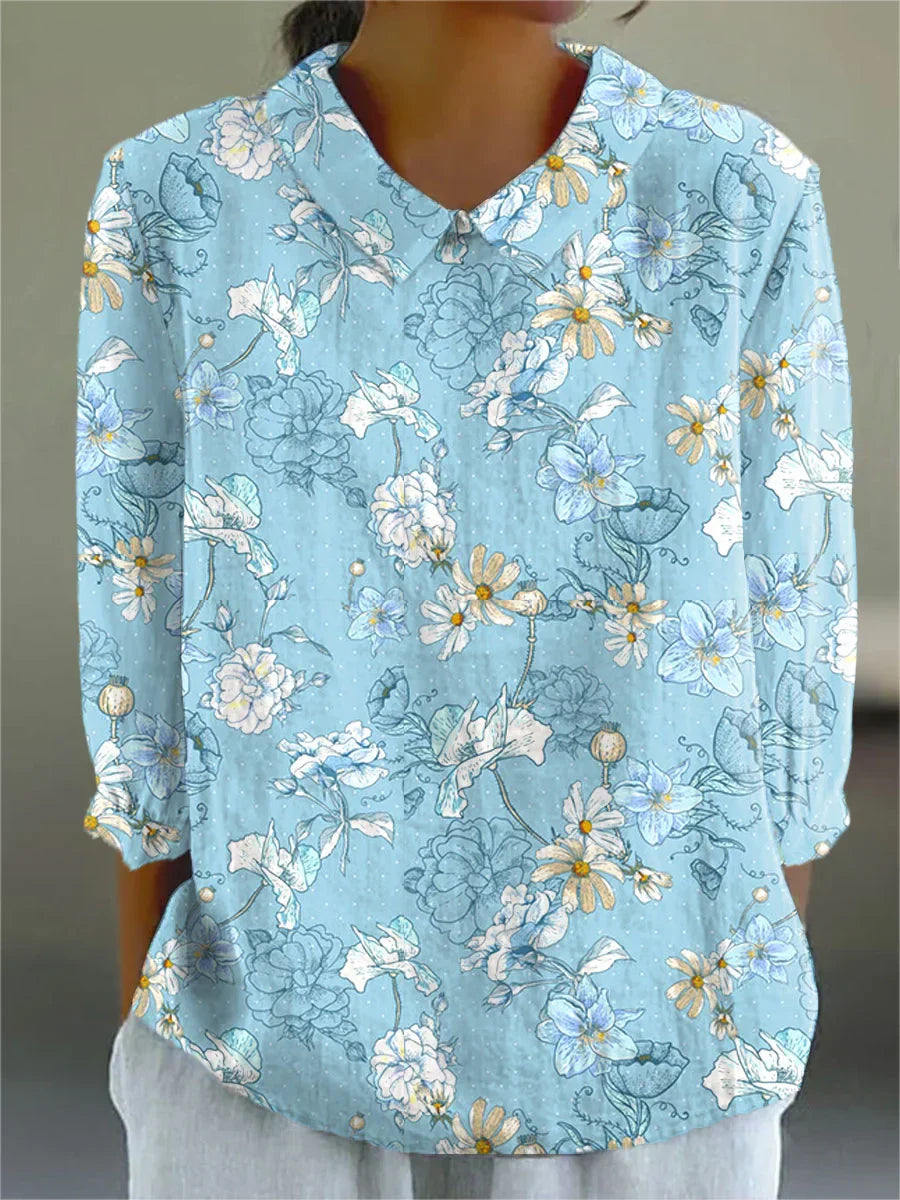 CARMELLA – VINTAGE COLORFUL BLOUSE