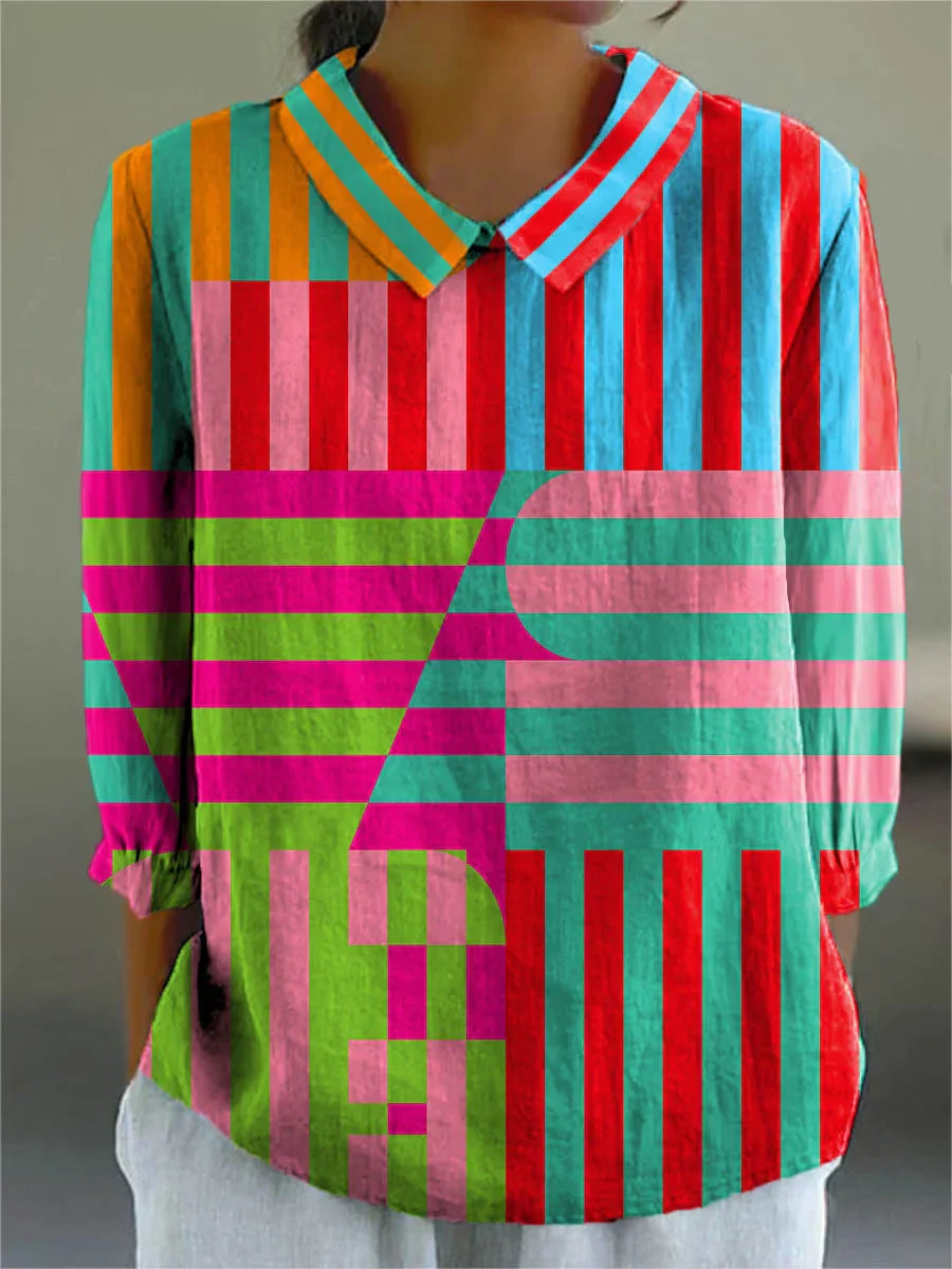 SERAPHINE – VINTAGE COLORFUL BLOUSE