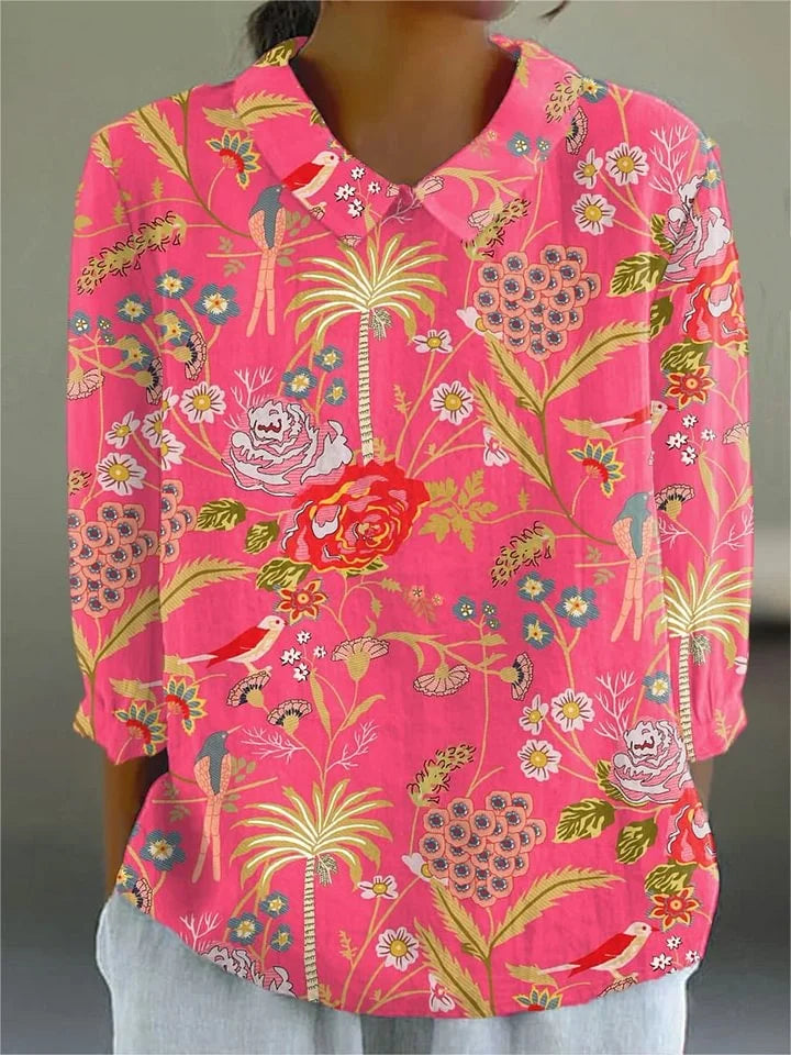 ELARA – VINTAGE COLORFUL BLOUSE