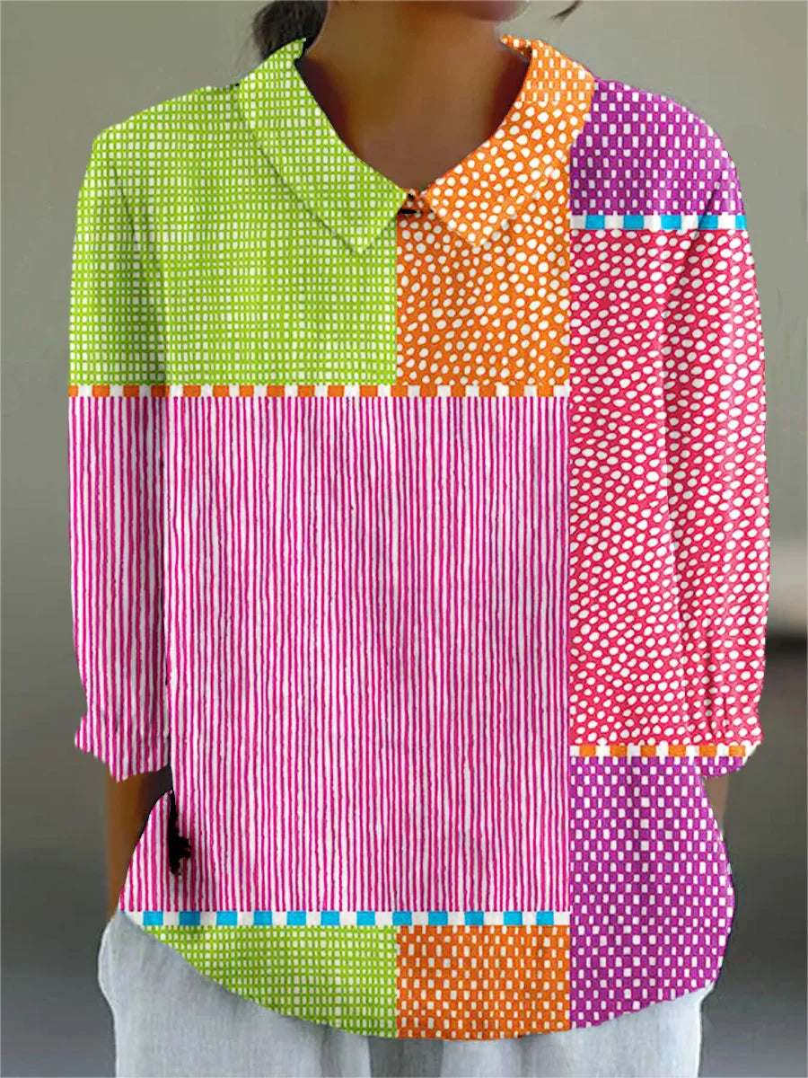ISOLDE – VINTAGE COLORFUL BLOUSE