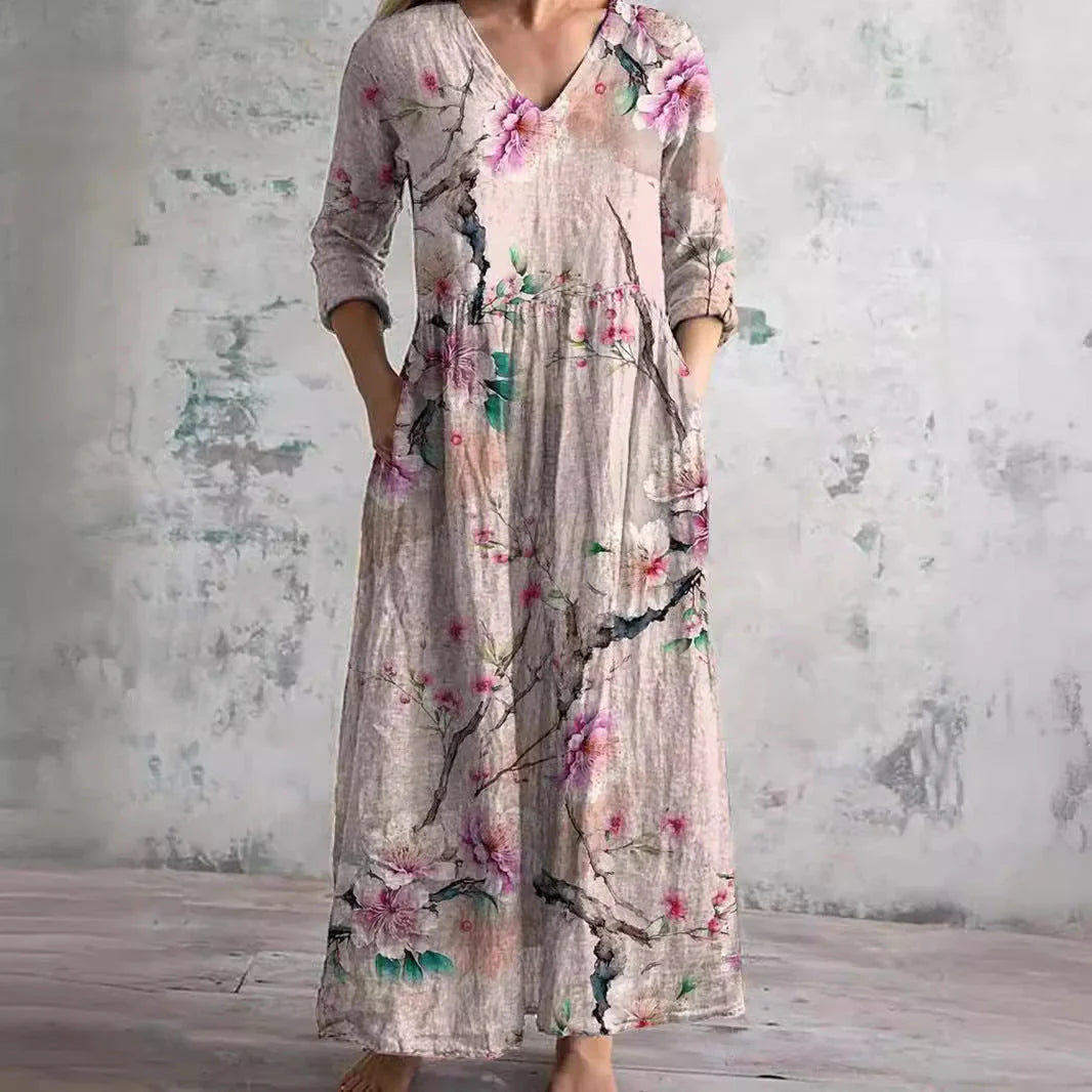ANWEN – CHERRY BLOSSOM SERENITY DRESS