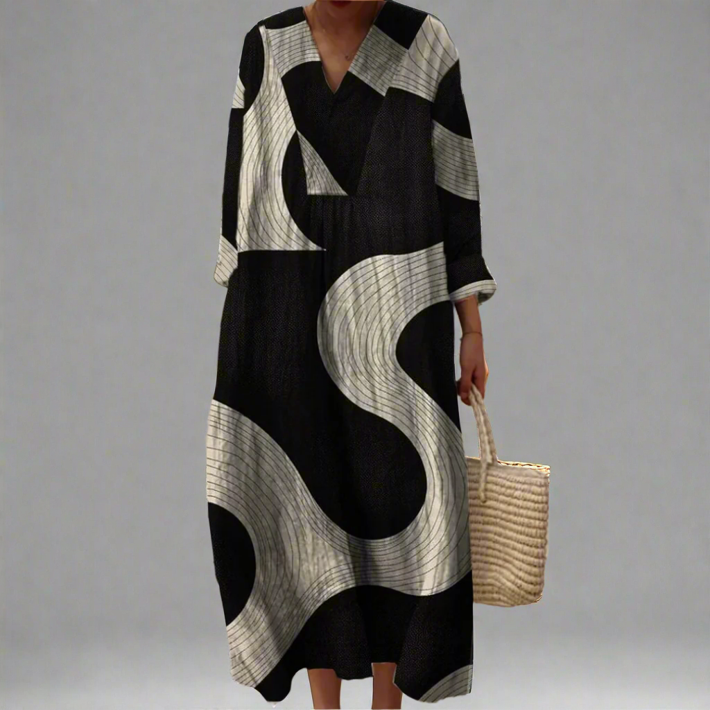 AURORA – ABSTRACT ELEGANCE DRESS