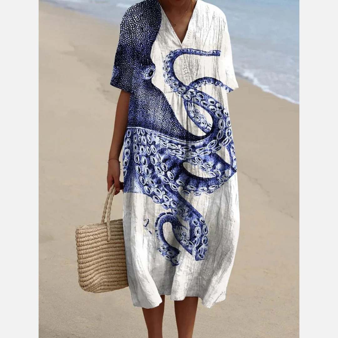 MAREN – DEEP SEA FLOW DRESS