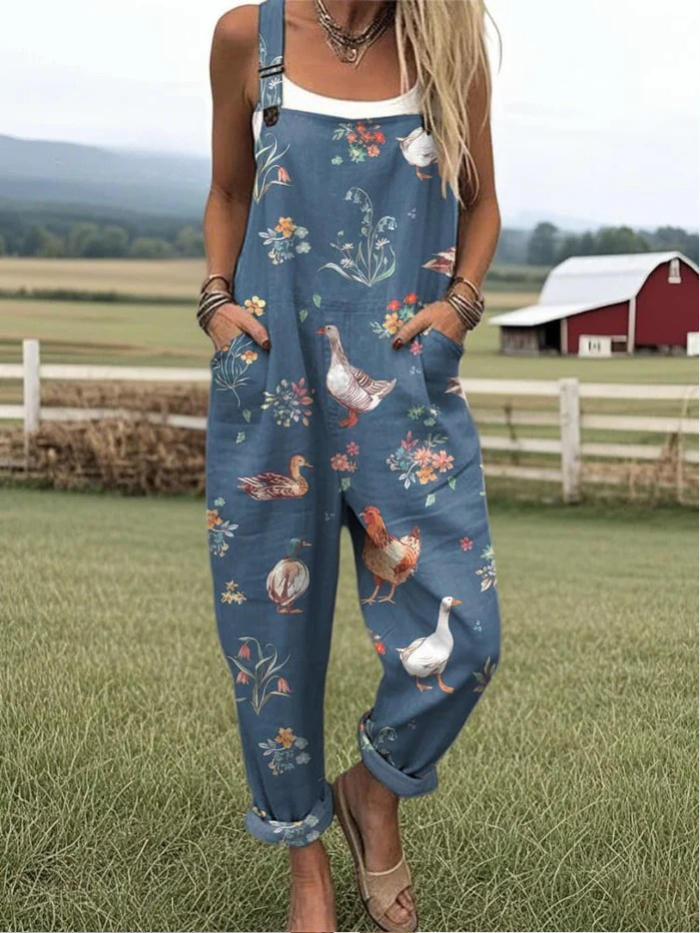 DAPHNE – COUNTRY GARDEN PRINT JUMPSUIT