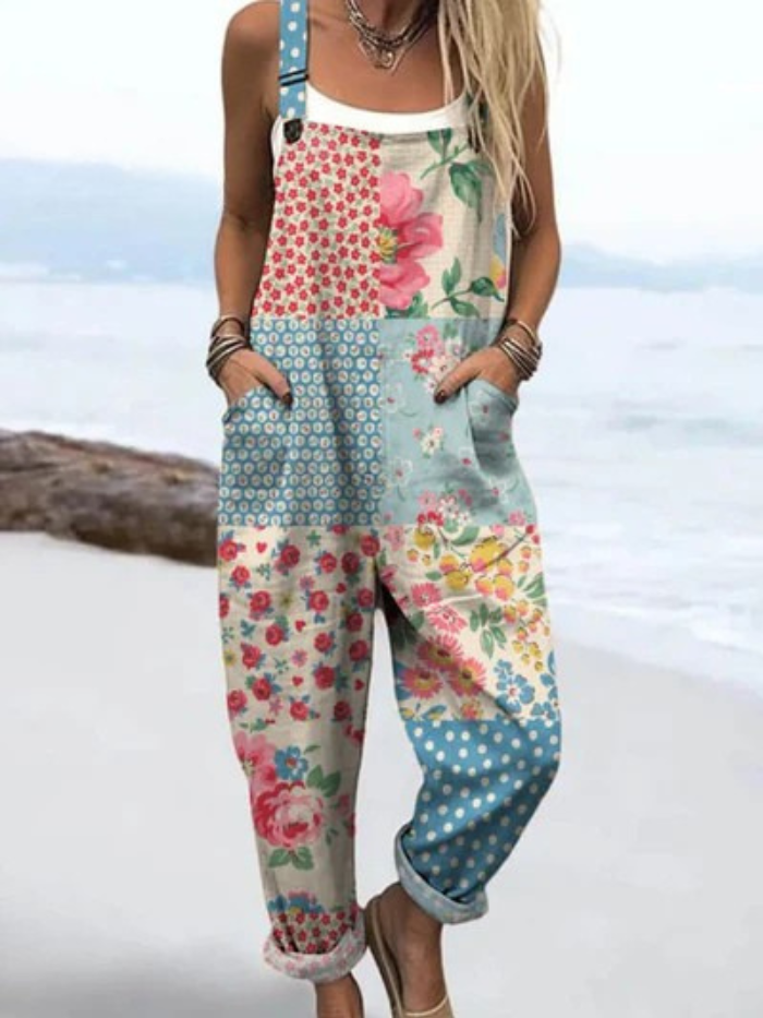 MARLOWE – VINTAGE PATCHWORK JUMPSUIT