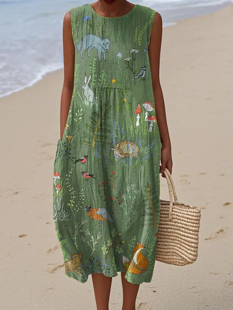 CHELSEA – WILD HAVEN SLEEVELESS DRESS