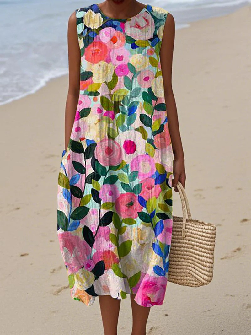 DEBRA – RADIANT SLEEVELESS DRESS