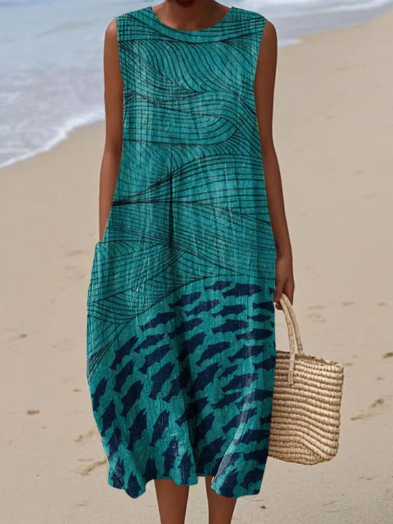 DINA – FLOWING SLEEVELESS DRESS