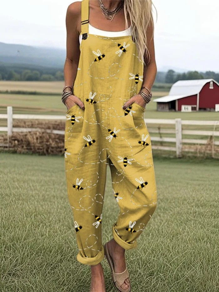 MIA – SUNNY BEE PRINT JUMPSUIT