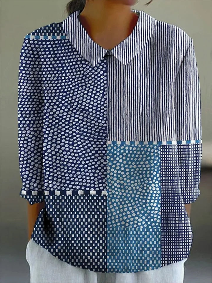 MARVELLE - VINTAGE COLORFUL BLOUSE