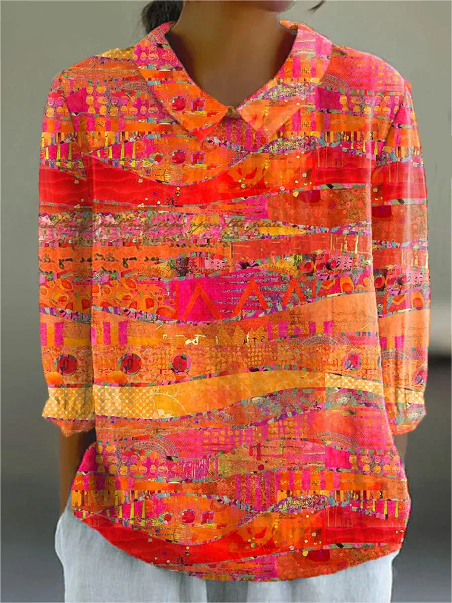 MIRELLE – VINTAGE COLORFUL BLOUSE