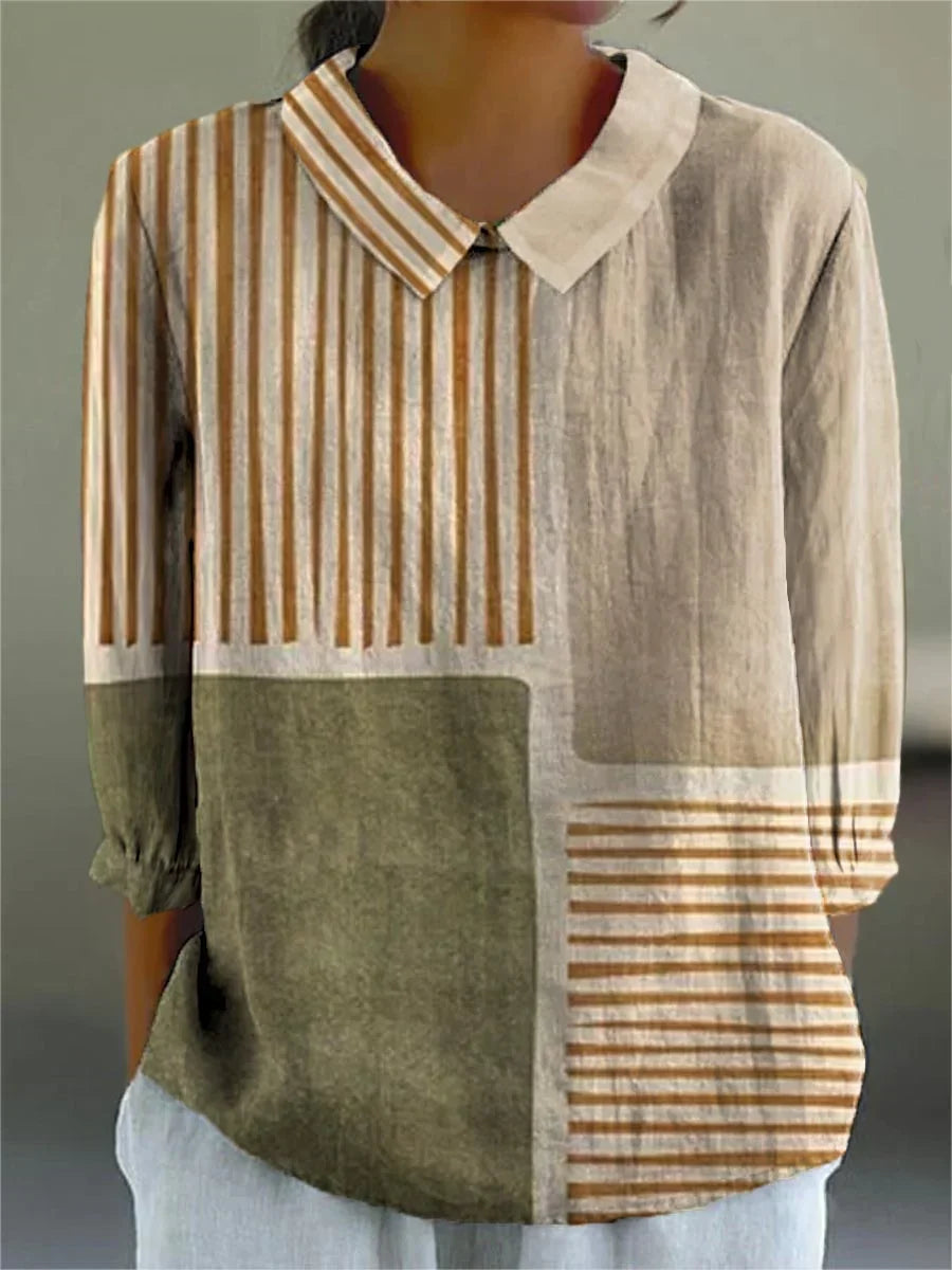 LORETTA – VINTAGE COLORFUL BLOUSE