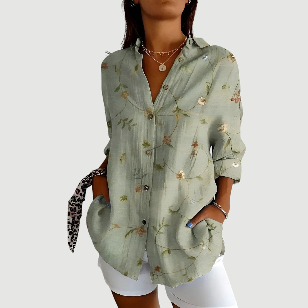 BRANDI – FLORAL BREEZE SHIRT BLOUSE
