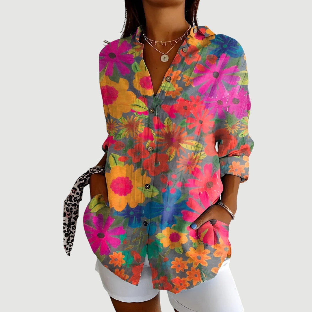 ESPERA – RADIANT FLOWER SHIRT BLOUSE