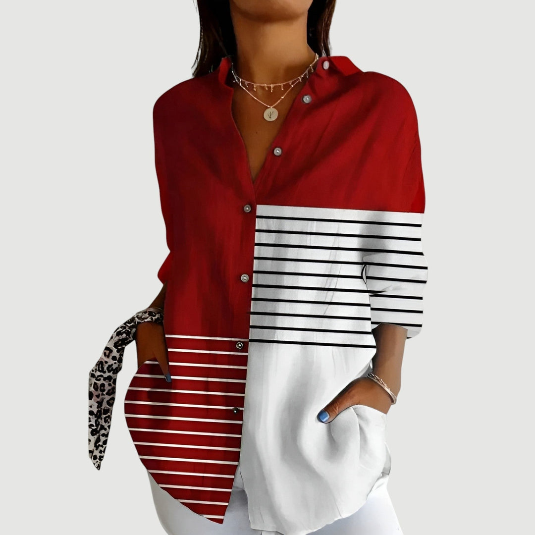 ALEXA – MODERN STRIPE SHIRT BLOUSE