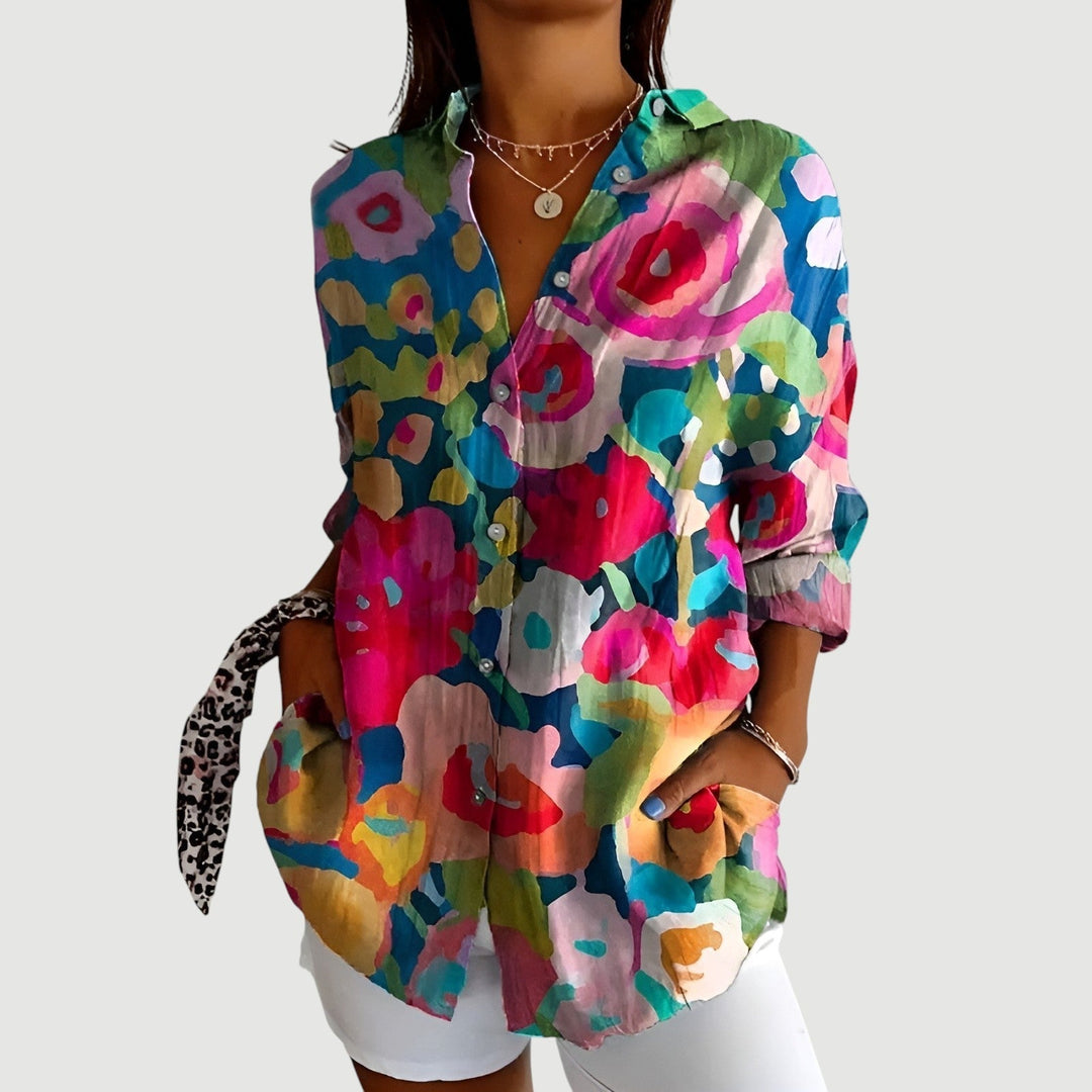 EULALIA – BLOOMING COLOR SHIRT BLOUSE