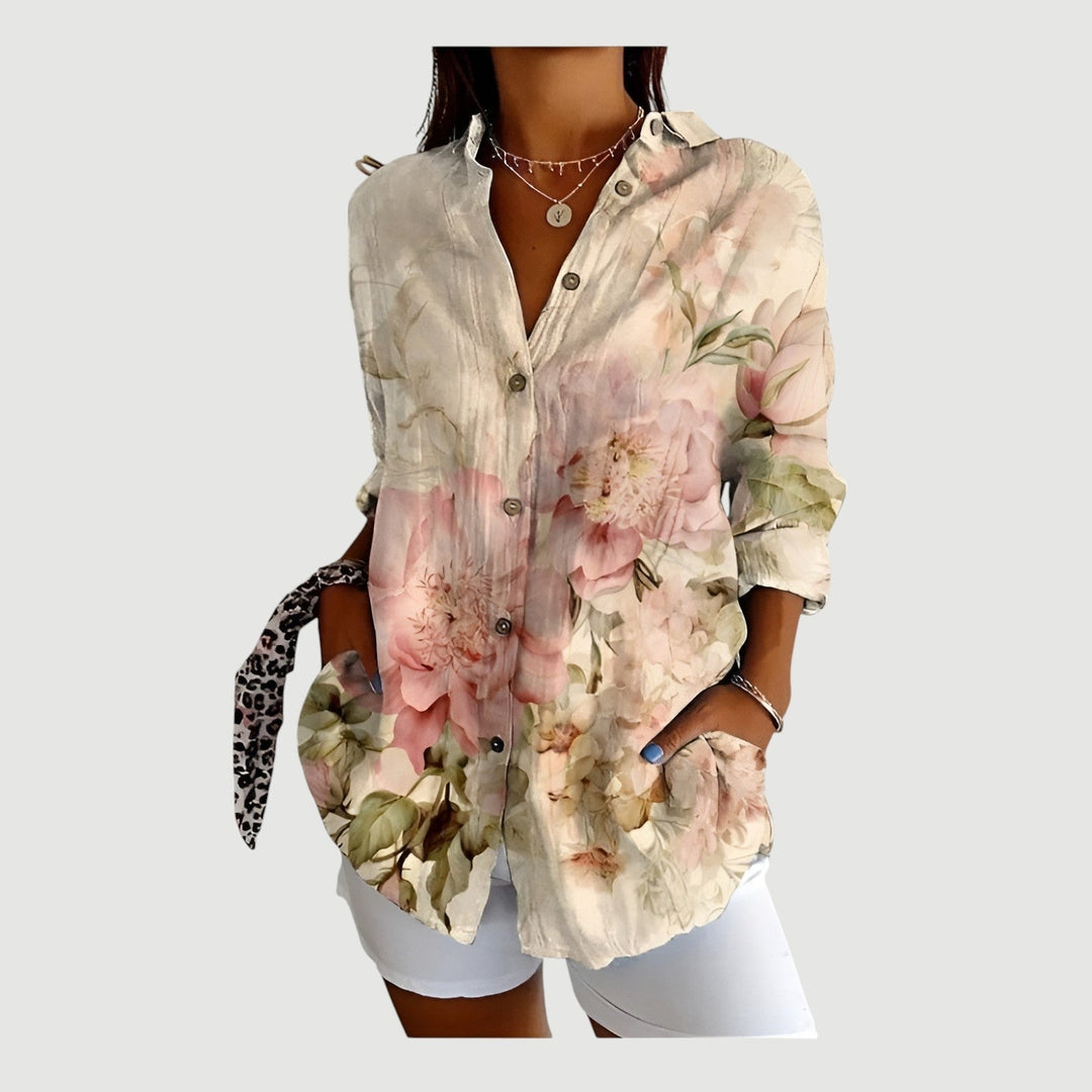ESMIRA – VINTAGE ROSE SHIRT BLOUSE