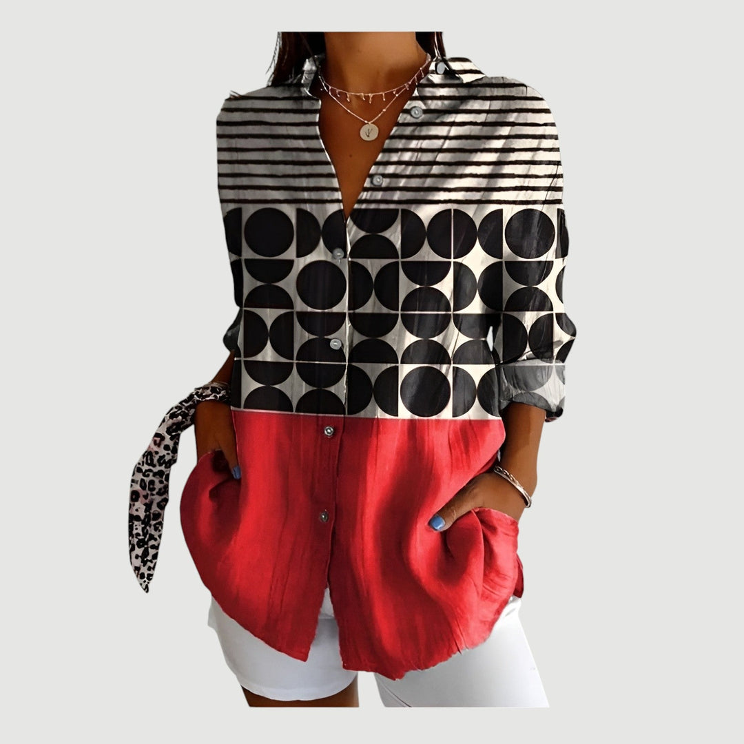 ARIANNA – RETRO CHIC SHIRT BLOUSE