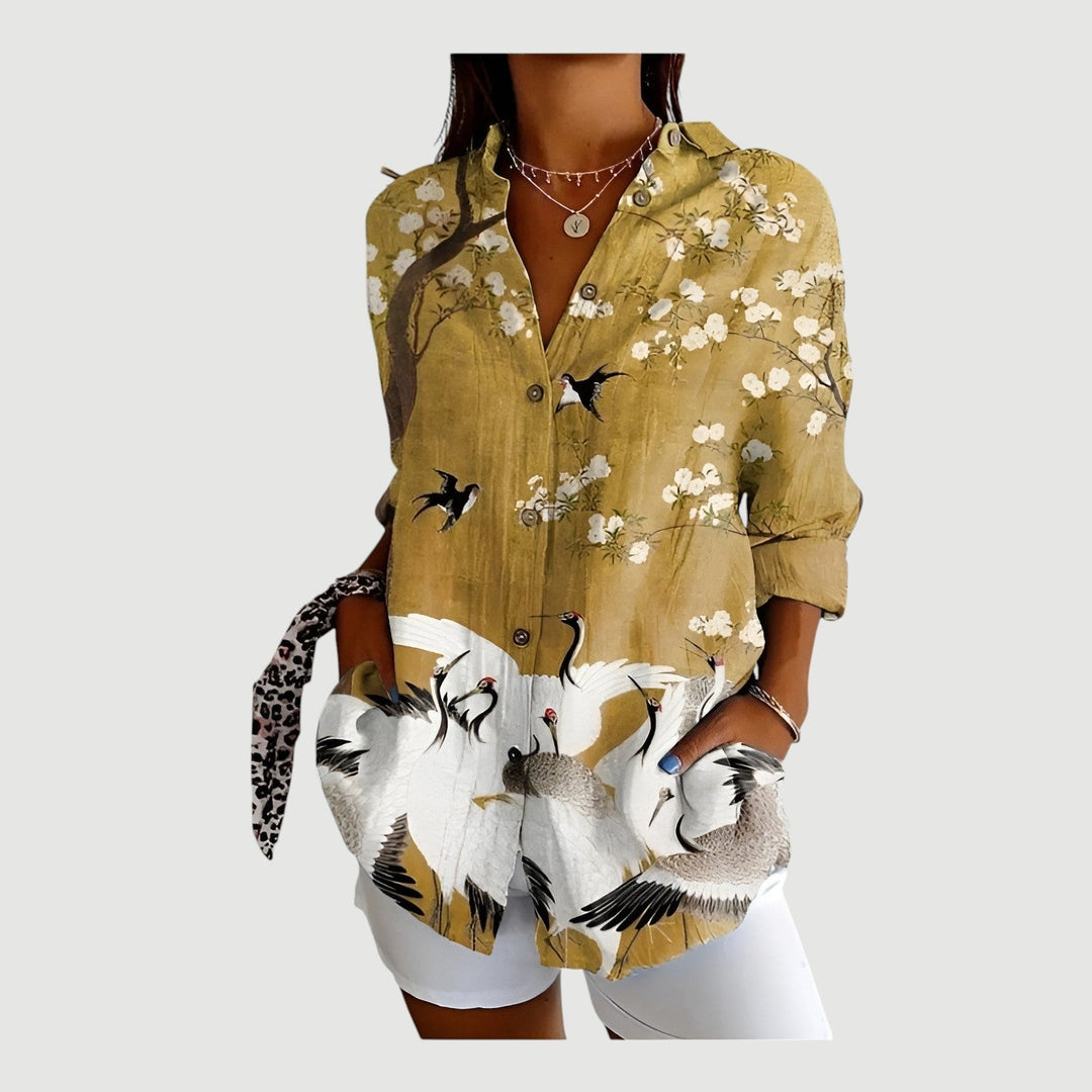 ASHLYN – WILD ELEGANCE SHIRT BLOUSE