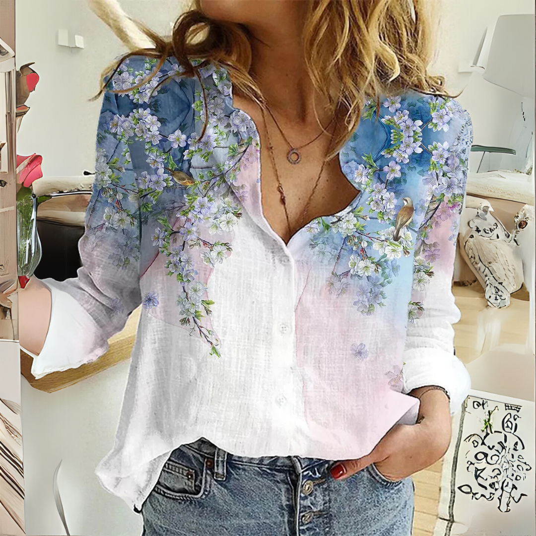 EVIE – ELEGANT WHISPERING WINGS BLOUSE