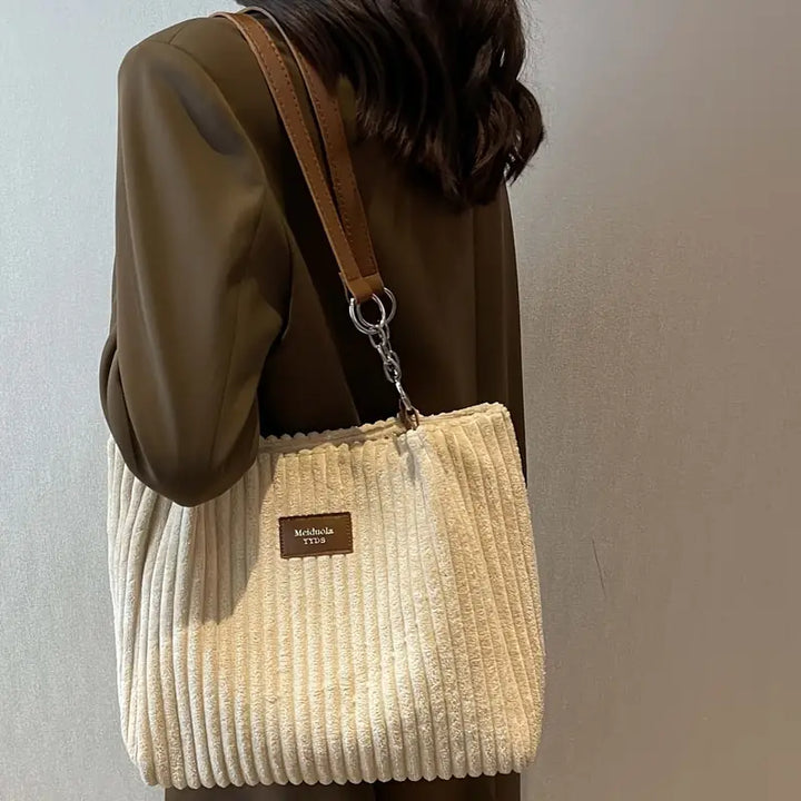 BRENDA – CORDUROY EVERYDAY TOTE