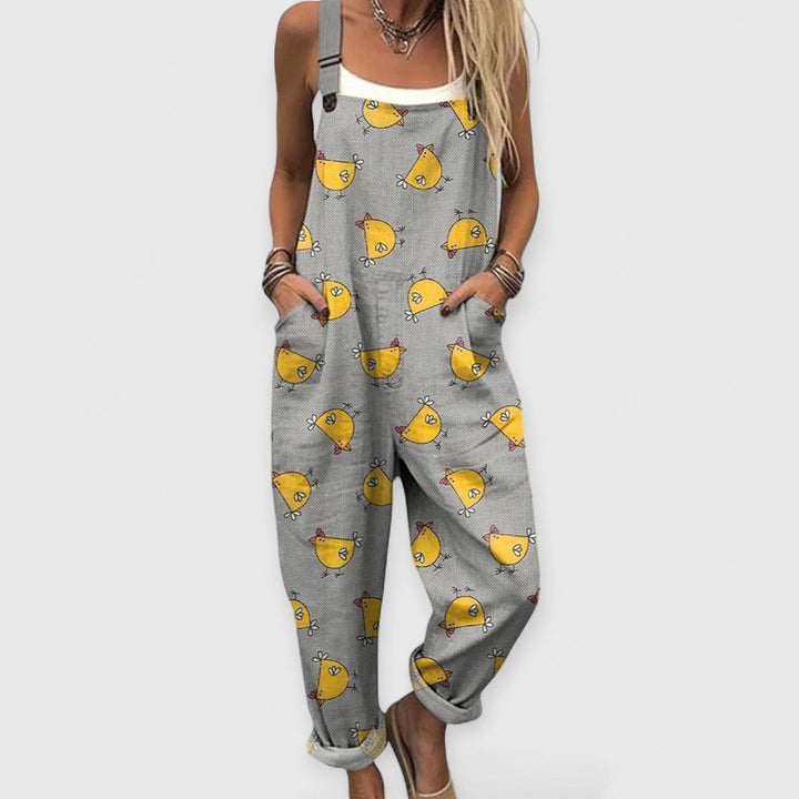 MERRICK – PLAYFUL CHICK PRINT JUMPSUIT