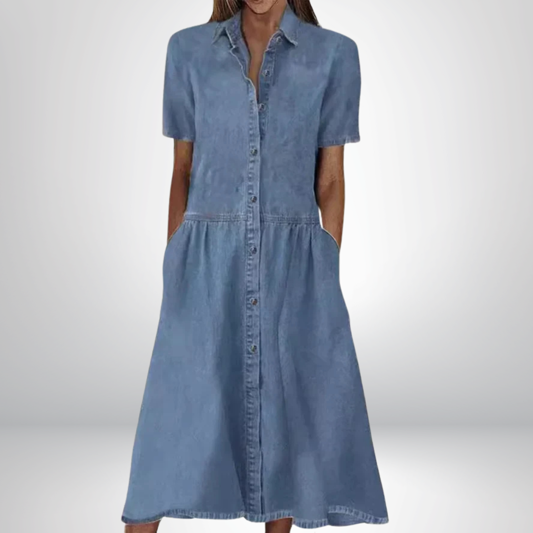 ESTHER – CHIC COLLARED DRESS