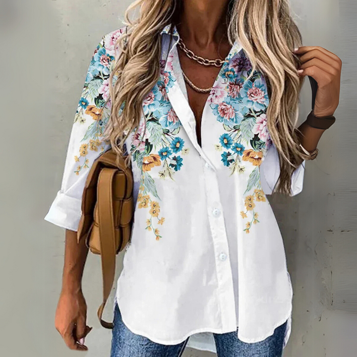 DAYNA - CHIC CONTRAST BLOUSE