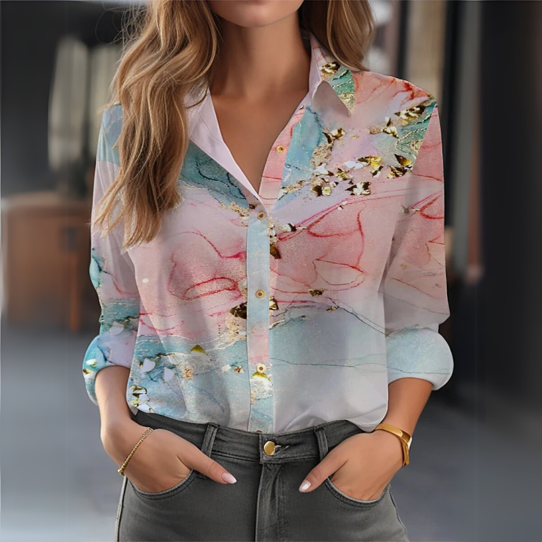 DOREEN - ELEGANT FLORAL BLOUSE