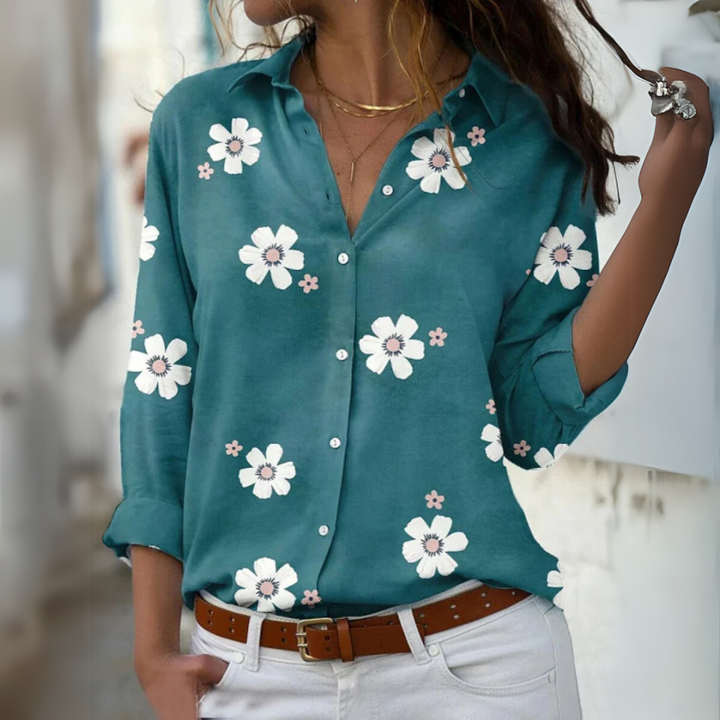 DARLEEN – ELEGANT FLORAL BLOUSE
