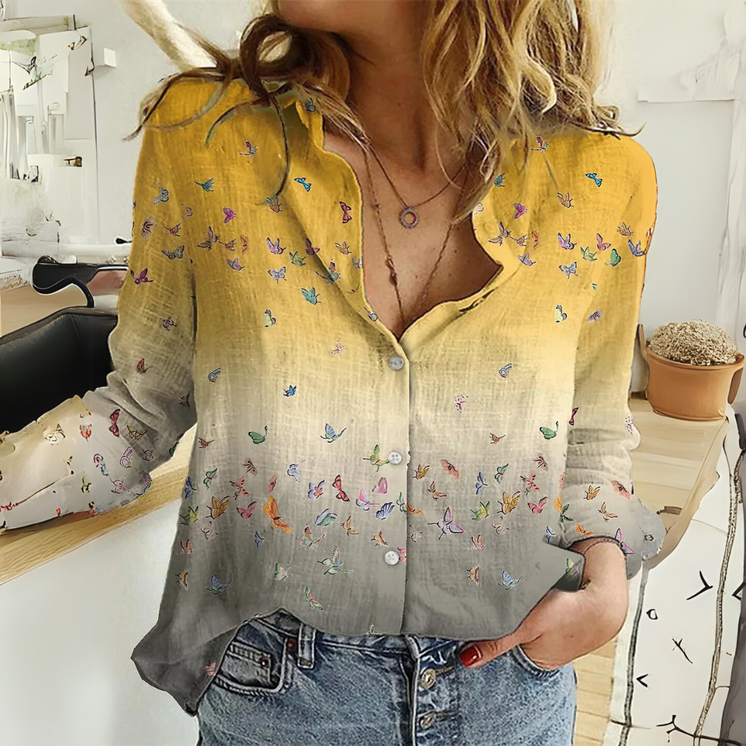 EVIE – ELEGANT WHISPERING WINGS BLOUSE