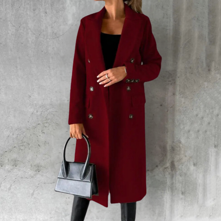 CLAUDIA - TIMELESS DOUBLE-BREASTED LONG COAT