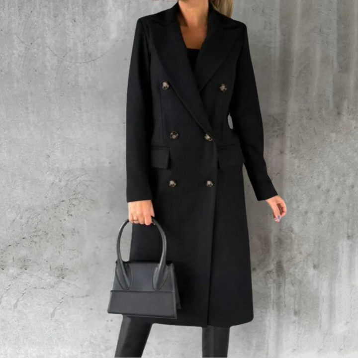 CLAUDIA - TIMELESS DOUBLE-BREASTED LONG COAT