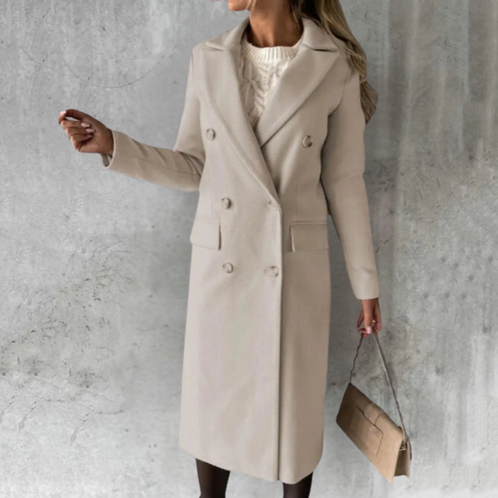 CLAUDIA - TIMELESS DOUBLE-BREASTED LONG COAT