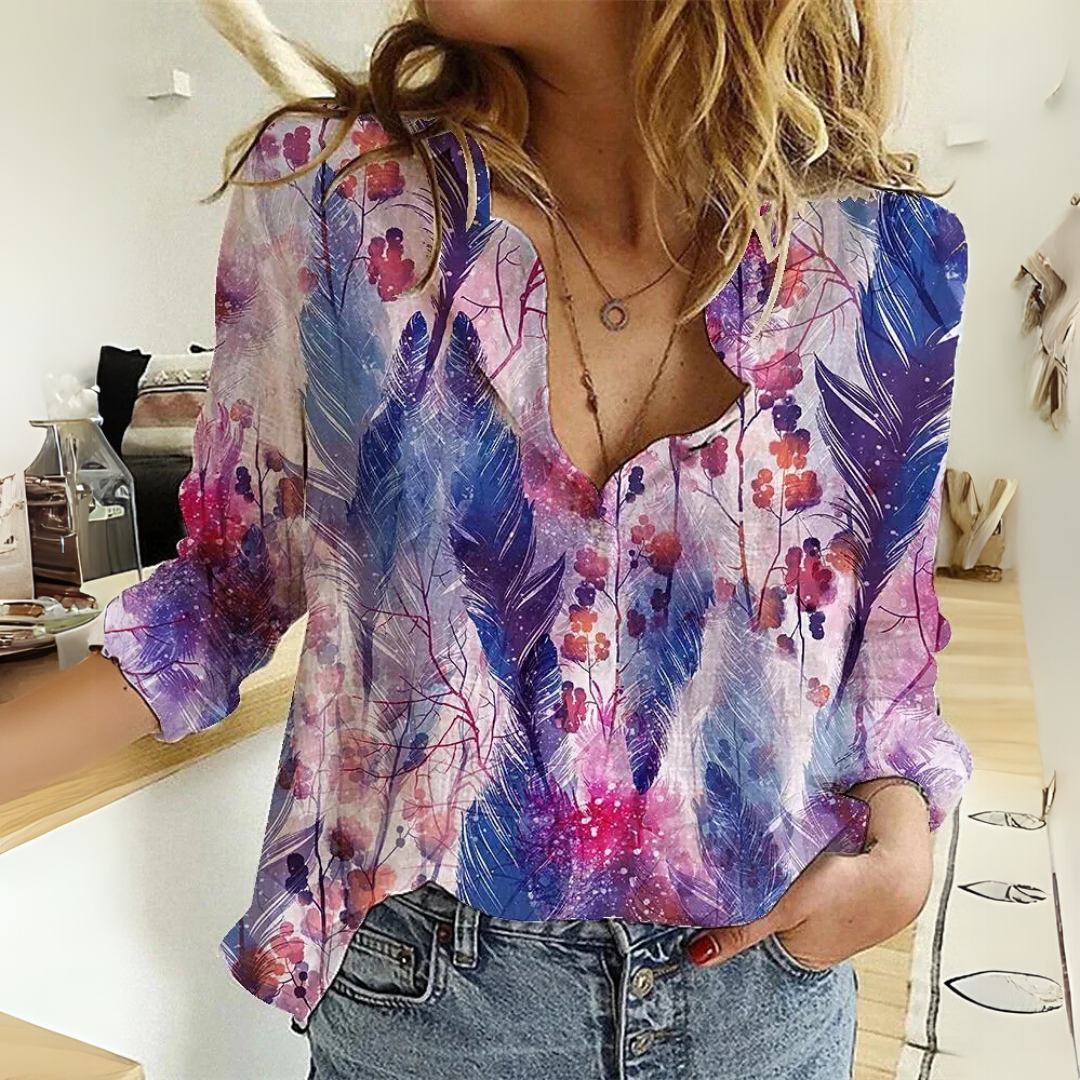 EVIE – ELEGANT WHISPERING WINGS BLOUSE