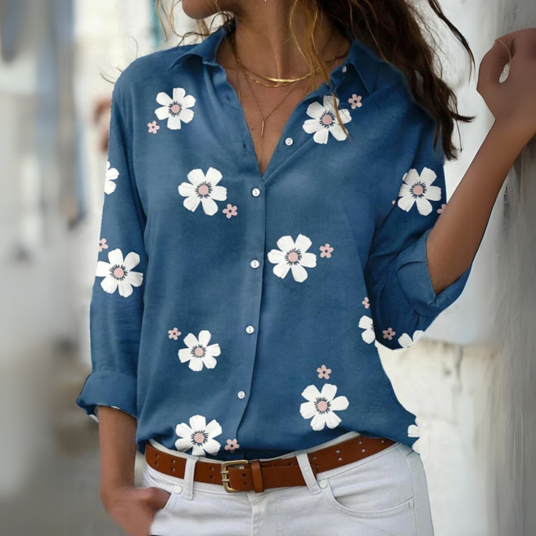DARLEEN – ELEGANT FLORAL BLOUSE
