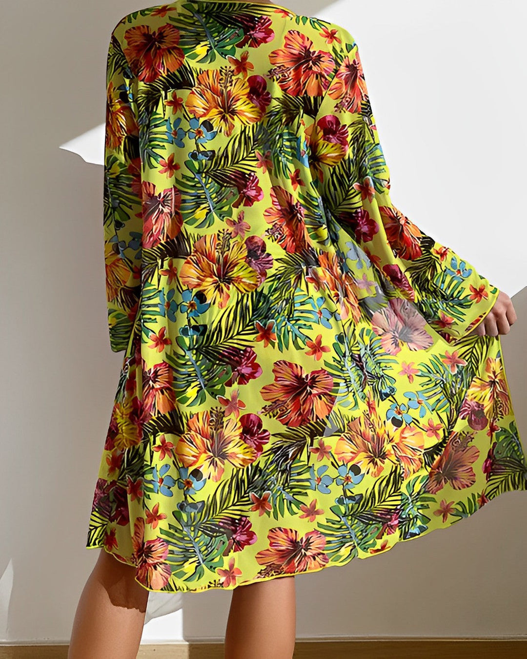 KAIA - TROPICAL CHIC BIKINI SET WITH COVER-UP