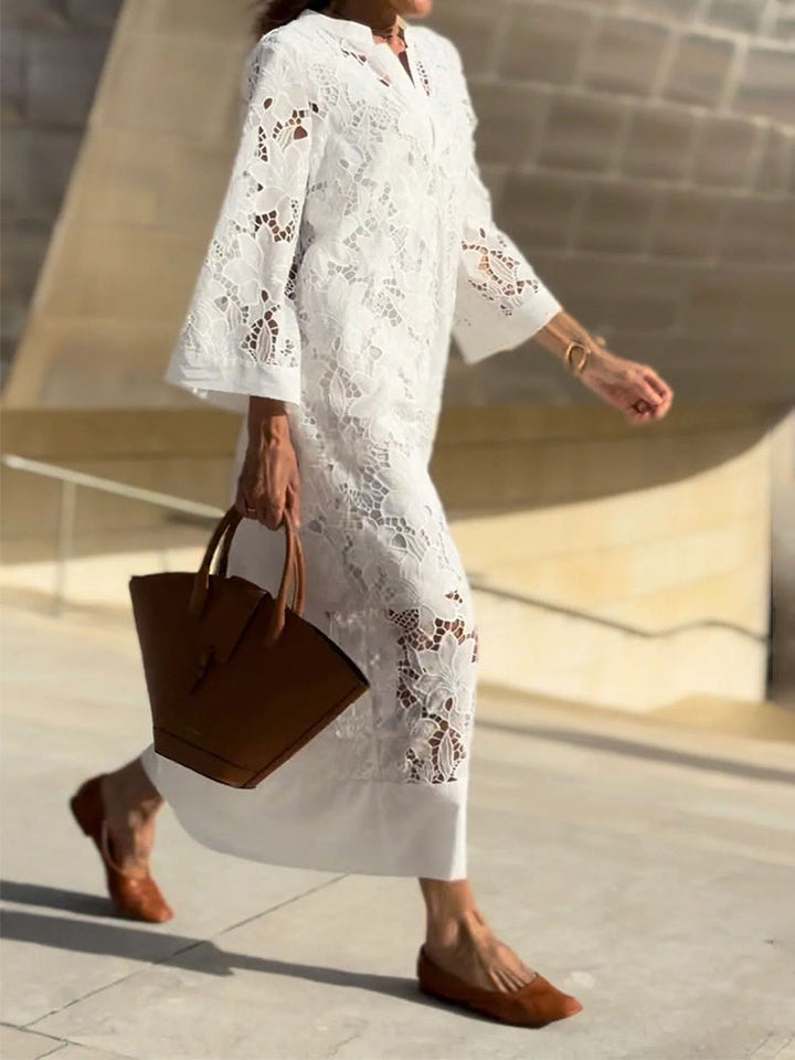 CAROLYN – LACE MIDI DRESS