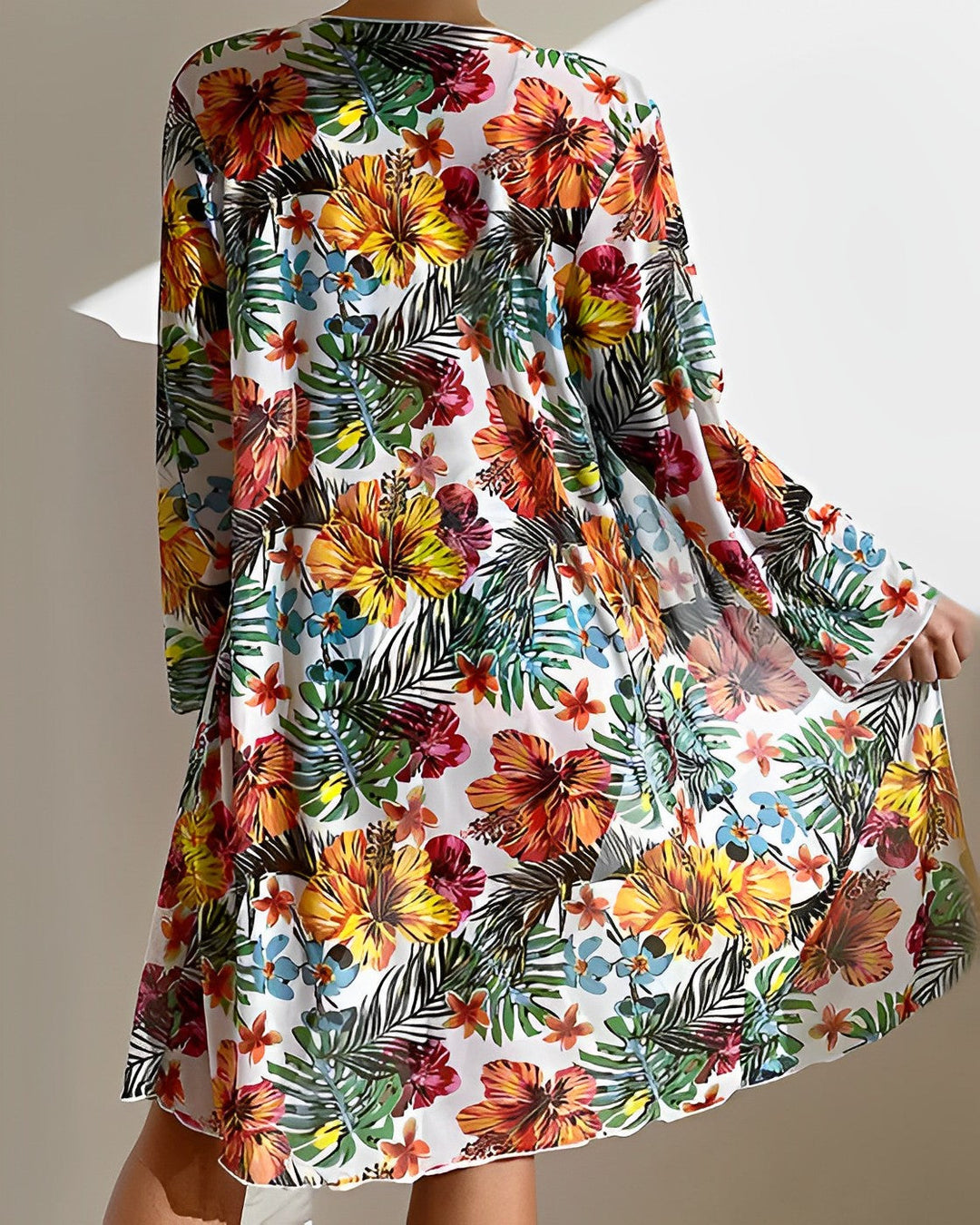 KAIA - TROPICAL CHIC BIKINI SET WITH COVER-UP