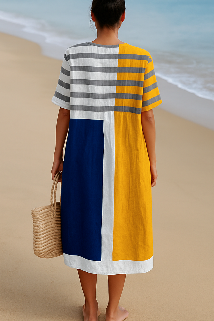 KARINA – COLORBLOCK SUMMER DRESS