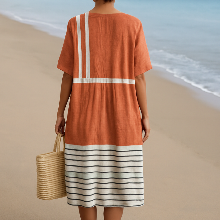 MARLOWE – EARTHLINE STRIPE DRESS