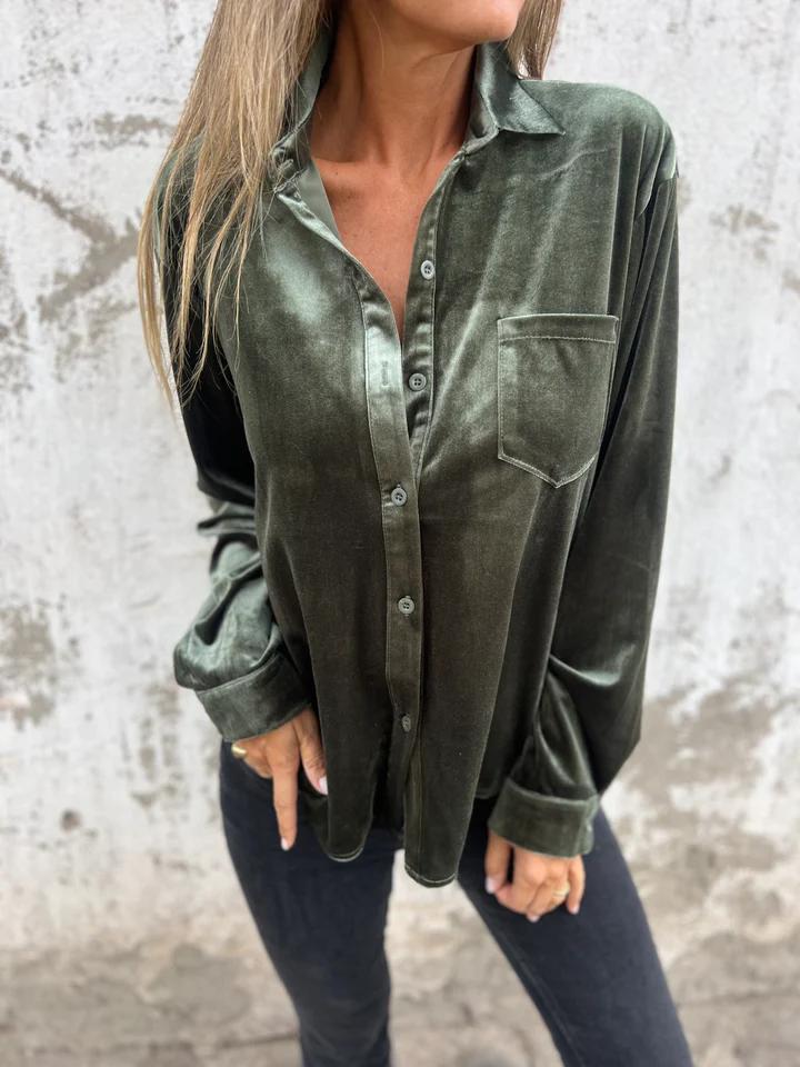 CELESTE – VELVET SHIRT