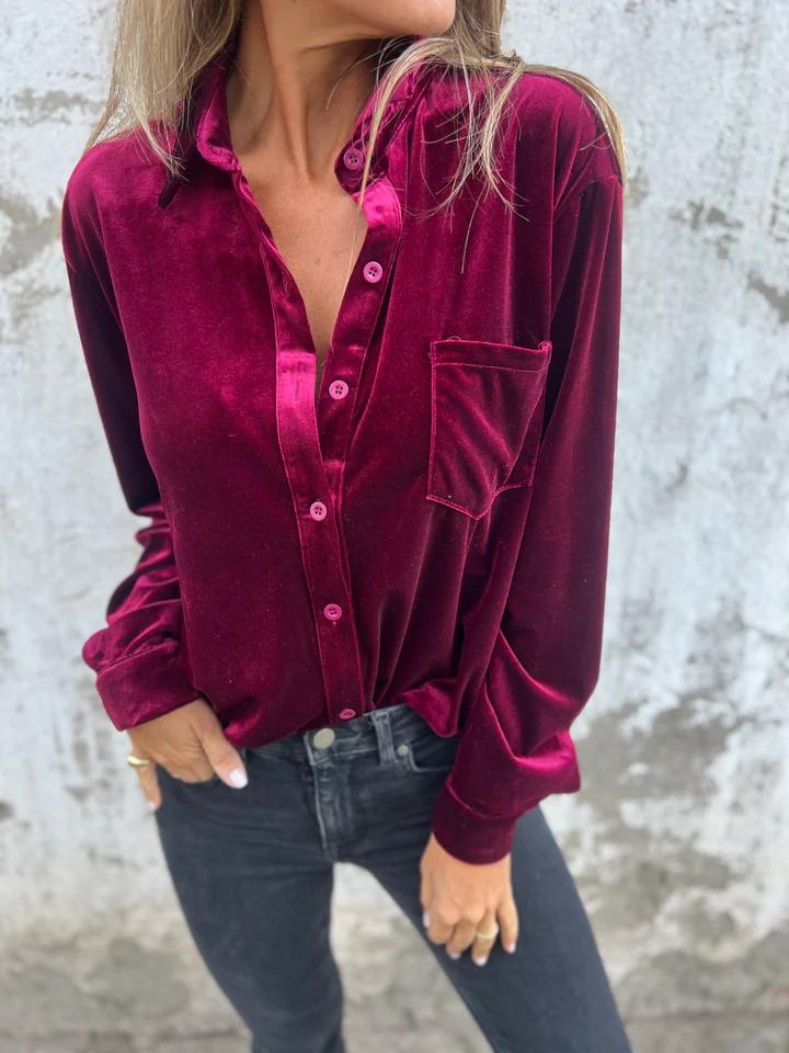 CELESTE – VELVET SHIRT