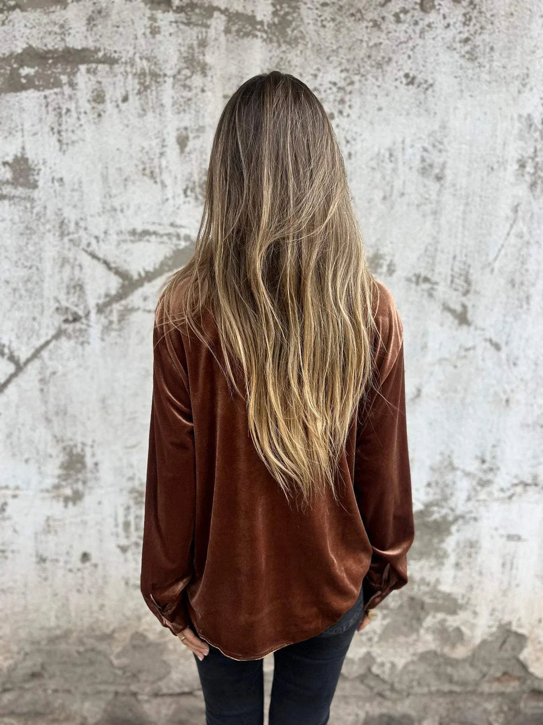 CELESTE – VELVET SHIRT