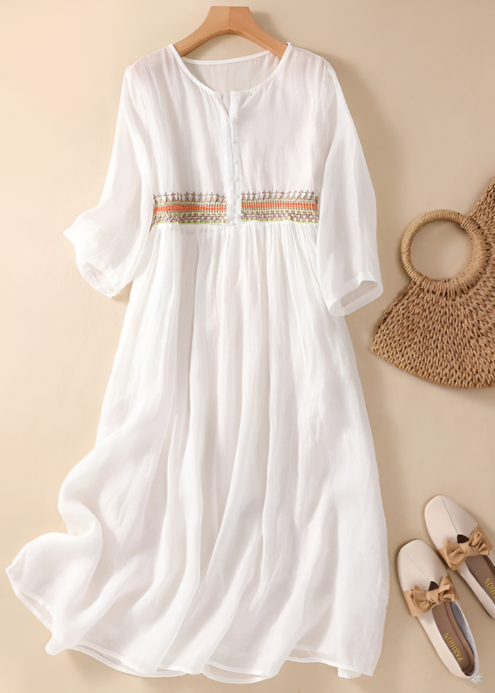 ELARA - EMBROIDERED GRACE DRESS