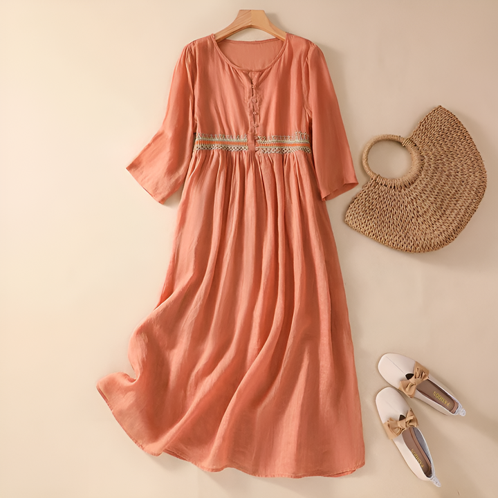ELARA - EMBROIDERED GRACE DRESS