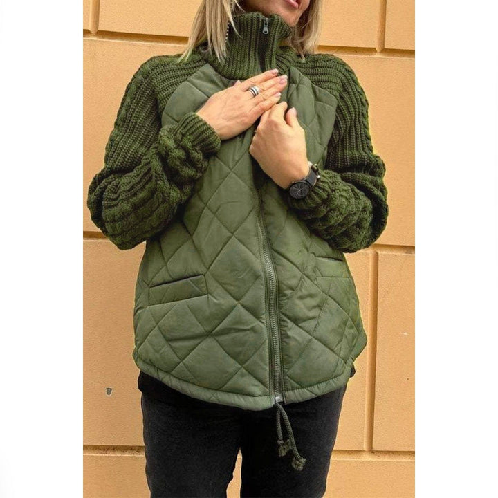 TAYLOR - MODERN QUILTED ZIP-UP KNIT JACKET