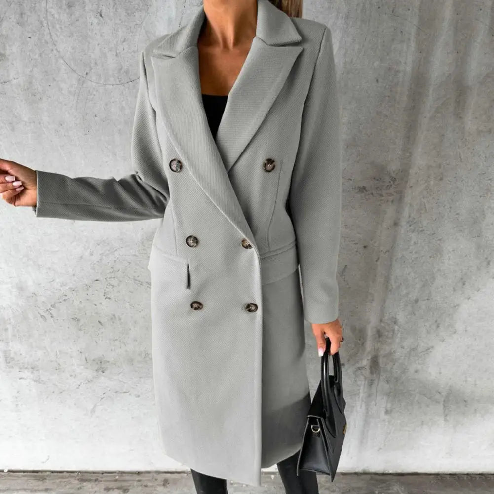 CLAUDIA - TIMELESS DOUBLE-BREASTED LONG COAT
