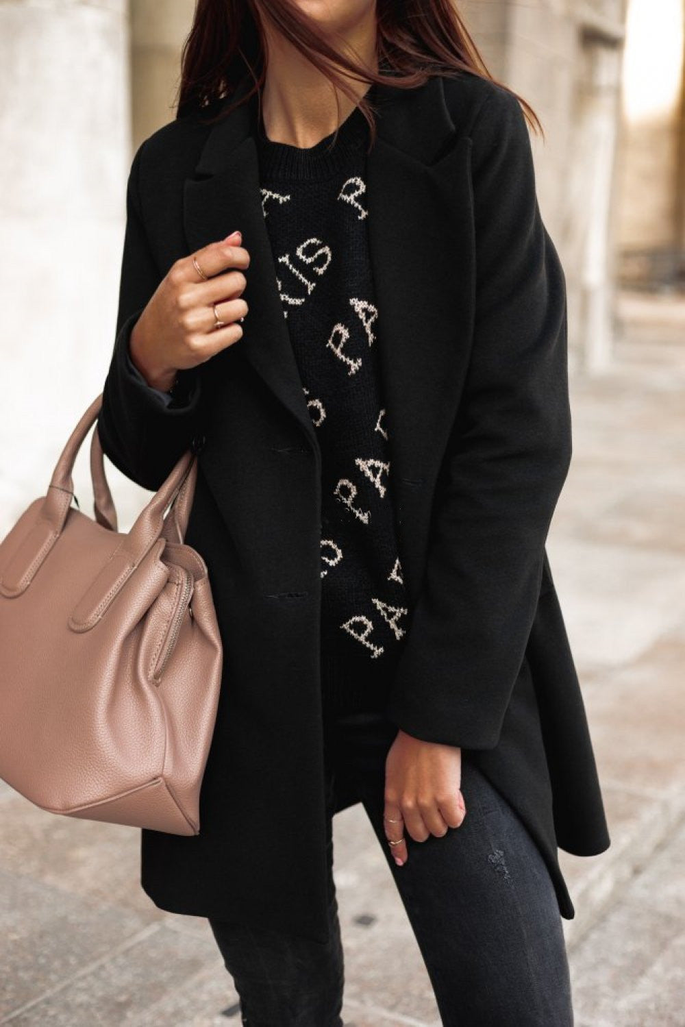 LARISA - CLASSIC DOUBLE-BREASTED STRUCTURED COAT